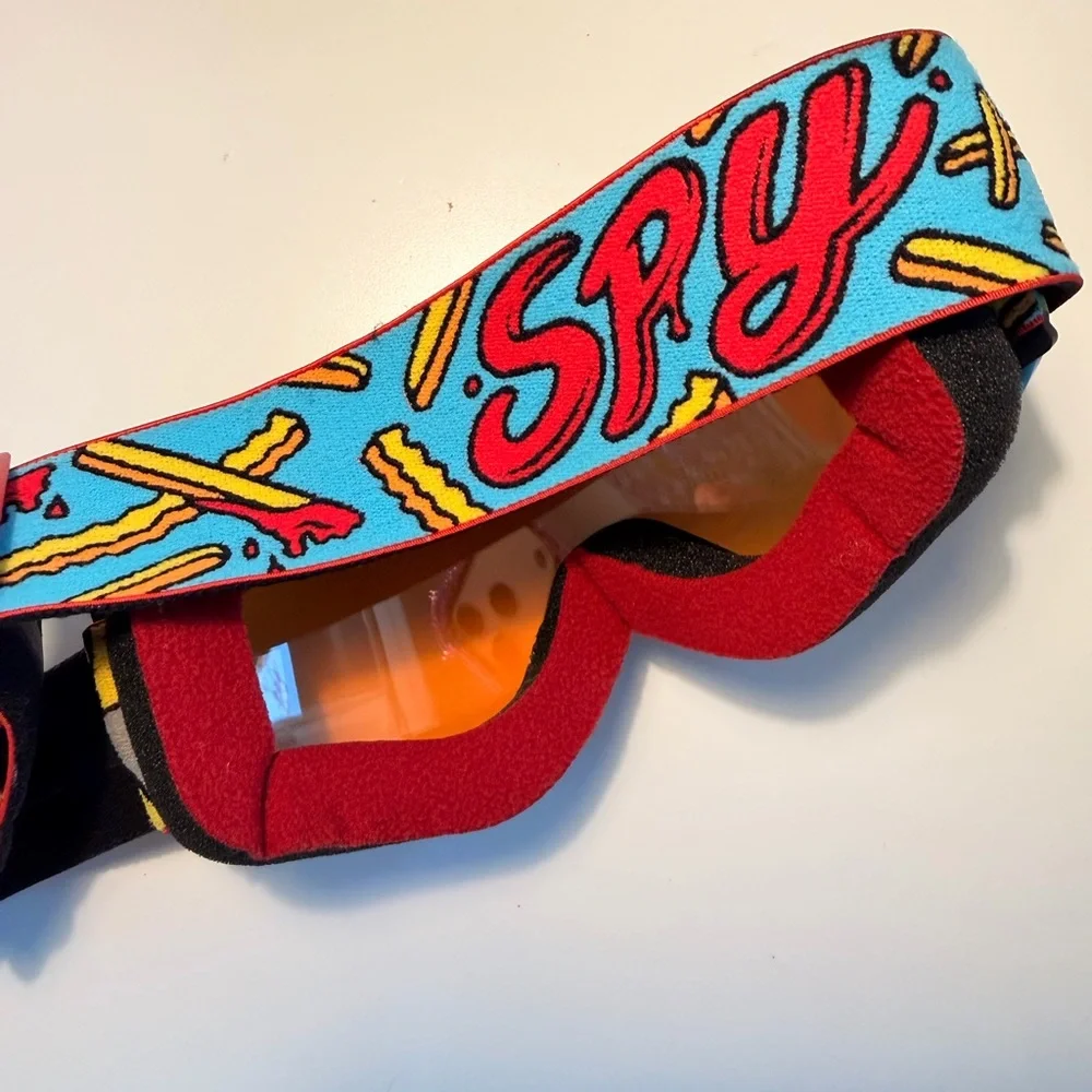 Spy Optic Crusher Elite Ski Goggles JR Youth Orange Lens Multicolor Strap